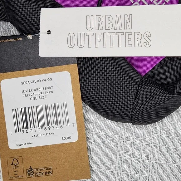 The North Face Crossbody Pack Cross Body Bag Purple Jester - Picture 7 of 12